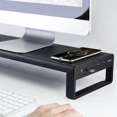 Aluminium Alloy Computer Laptop Monitor Stand with USB 3.0 Ports and Wireless Charger from NSE Imports #2.
